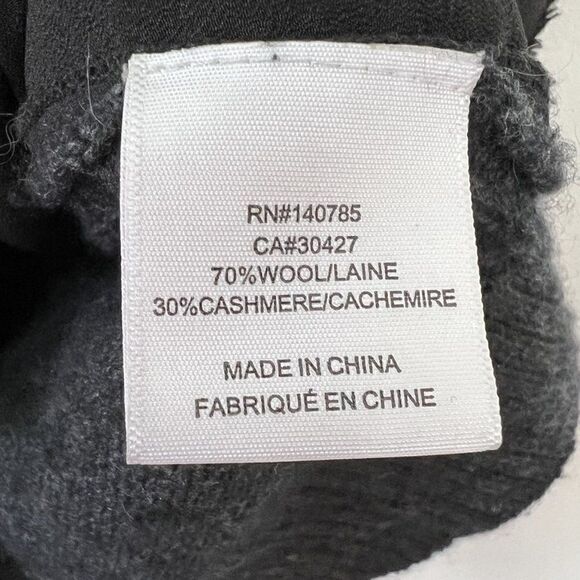 Brochu Walker Gray Wool Cashmere Side Slit Layered Sweater - Picture 8 of 9